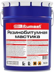 Мастика битумно-резиновая Bitumast 5 л, изображение