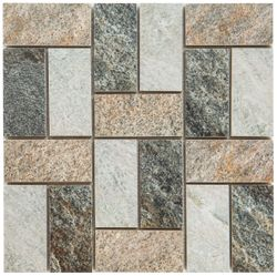 Мозаика Керамин Кварцит Сер-Змейка 30X30 см 1 шт., картинка