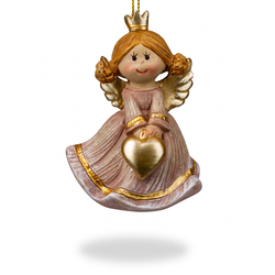 Украшение ErichKrause Decor лес, Ангел с золотым сердцем, 5х5х7см, изображение
