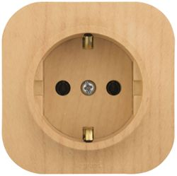 Розетка электрическая Legrand Quteo 782271 сосна, картинка