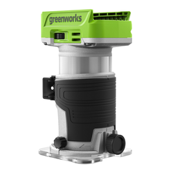 Фрезер кромочный аккумуляторный GREENWORKS G24RO 24V бесщеточный 10000-30000 об/мин 1х2Ач ЗУ, детальное фото