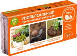 Субстрат кокосовый для растений Универсальный 5 л брикет, фотография