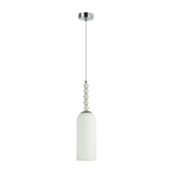 Подвес Е14 1х40W 220V Tracy металл/стекло хром/белый, изображение