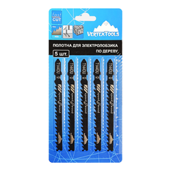 Полотно для электролобзика VERTEXTOOLS t144du 5 шт, детальное фото