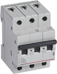 Автоматический выключатель Legrand RX3 3P C40 A 4,5 кА, фотография
