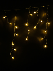 Гирлянда бахрома SH LIGHTS 80 LED теплый белый 200х0,50 см, фото