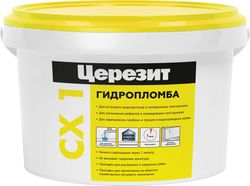 Гидропломба цементная Церезит CX 1, 2 кг, крупный план