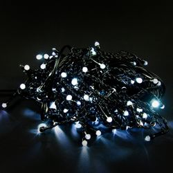 Гирлянда наружная занавес GLOS IE 120 LED холодный белый 10 м, изображение