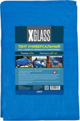 Тент полиэтиленовый 3-х слойный ламинированный X-Glass 3х5 м 80 гр/м2, вид