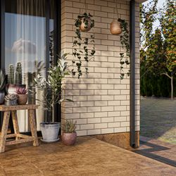 Ступень Клинкерная Керамин Вермонт коричневый 29,8X29,8 см 1,33 м², фотография
