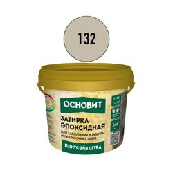 Затирка для швов эпоксидная ОСНОВИТ ПЛИТСЭЙВ ULTRA XE15 Е дуб дымчатый 132 1 кг, вид