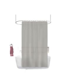 Штора для ванн PEVA GX008-1,180х200, Silver, крупный план