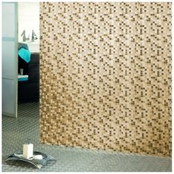 Штора для ванны Bacchetta Mosaico 182х182 см бежевая, изображение