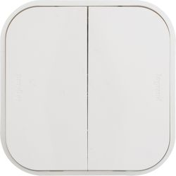 Переключатель 2-клавишный Legrand Quteo 782206 белый, фотография