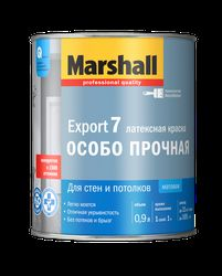 Краска Masterline by Marshall Export 7 матовая латексная BW 0,9 л, крупный план