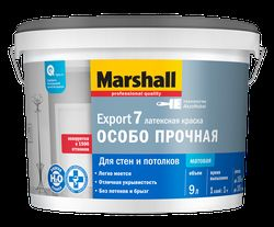 Краска Masterline by Marshall Export 7 матовая латексная BW 9 л, картинка