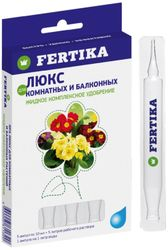 Удобрение комплексное FERTIKA Люкс для комнатных и балконных 5 ампул по 10 мл, крупный план