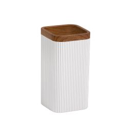 Стакан для зубных щеток Sand White пластик белый, крупный план
