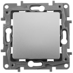 Переключатель 1-клавишный Legrand Etika 672405 алюминий, вид