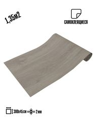 Самоклеящаяся ПВХ плитка рулон Lako Decor "Дуб Элегант" 1,35м² 45х300 см, шт, изображение