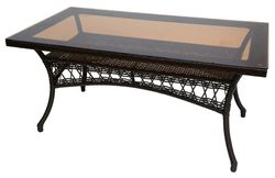 Стол садовый Deco 180х85см, искусственный ротанг, крупный план
