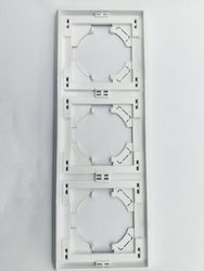 Рамка 3 поста ALTECH Encore белый, детальное фото