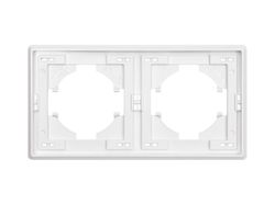 Рамка 2 поста ALTECH ENCORE 2PW белая, фотография