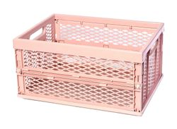 Ящик складной, цвет розовая дымка, 47х34х23см, крупный план