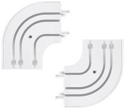 Закругления для карниза 3 ряда LEGRAND белые 2 шт, вид