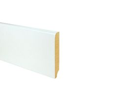 Плинтус МДФ SLIM 58мм БЕЛЫЙ 2,4м, крупный план