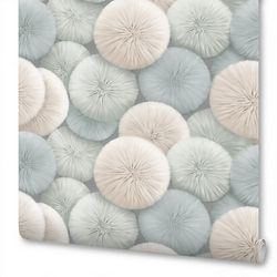Виниловые обои WALLSECRET Pompon 8992-18 разноцветные 1,06х10,05 м, фото