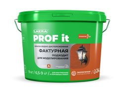 Краска фактурная лакра PROF IT 9 кг База А, крупный план
