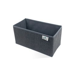 Коробка для хранения вещей графит 30x15x15, крупный план