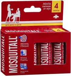Mosquitall лента липкая от мух 4 шт, картинка
