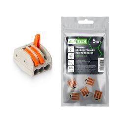 Клемма соединительная ALTECH LBB222-413 5 шт ZIP пакет, фотография