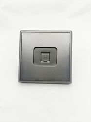 Розетка компьютерная 1 пост ALTECH Encore белый, детальное фото