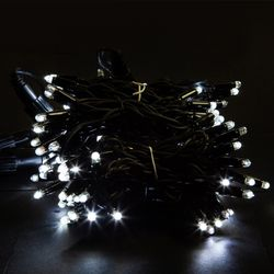 Гирлянда универсальная бахрома SYSTEM PROF 100 LED белый 2 м, картинка