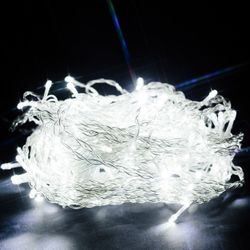 Гирлянда внутренняя занавес SYSTEM IN 150 LED белый 2 м, крупный план