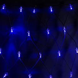 Гирлянда внешняя сетка SYSTEM PROF 144 LED синий 1,2 м, детальное фото