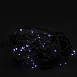 Гирлянда внешняя занавес сосульки SYSTEM OUT 50 LED белый 2,4 м, вид