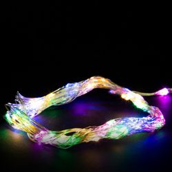 Гирлянда внутренняя занавес Glos IE 120 LED многоцветный 2 м, фотография