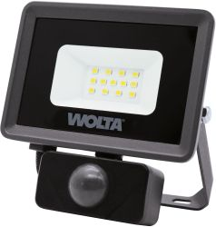 Светодиодный прожектор Wolta WFL-10W/06S 10Вт 5700K IP65 900 Лм с датчиком, фотография