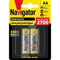 Аккумулятор Navigator AA, 2700 (мАч), картинка