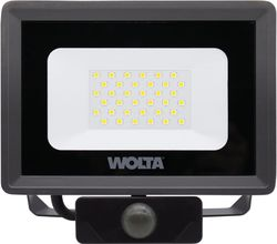 Светодиодный прожектор Wolta WFL-30W/06S 30Вт 5700K IP65 2700 Лм с датчиком, фотография
