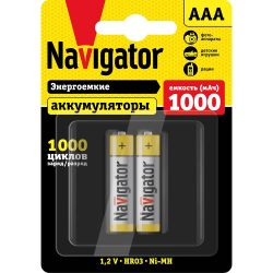 Аккумулятор Navigator AAA, 1000 (мАч), детальное фото