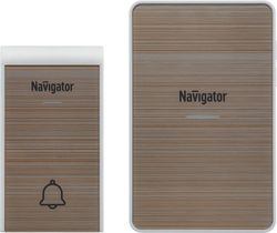 Звонок электрический Navigator 80 511 бежевый, крупный план