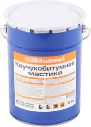 Мастика битумно-каучуковая Bitumast 5 л, крупный план