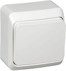 Выключатель 1-клавишный Schneider Electric ETUDE BA10-001B белый, детальное фото