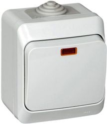 Выключатель 1-клавишный Schneider Electric ETUDE серый, вид