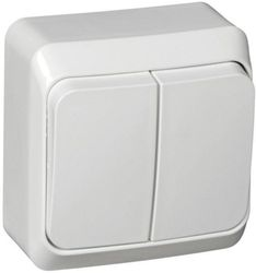 Выключатель 2-клавишный Schneider Electric ETUDE BA10-006B белый, фото